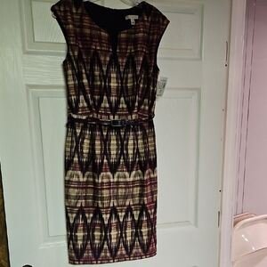 Patterned Sleeveless Dress
